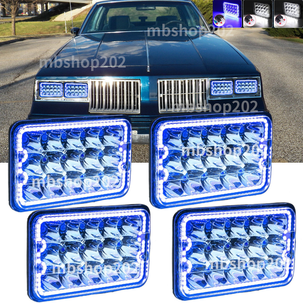 New Fit 1980-1986 Oldsmobile Cutlass Calais/Salon/Supreme Headlights Lamps 4PCS