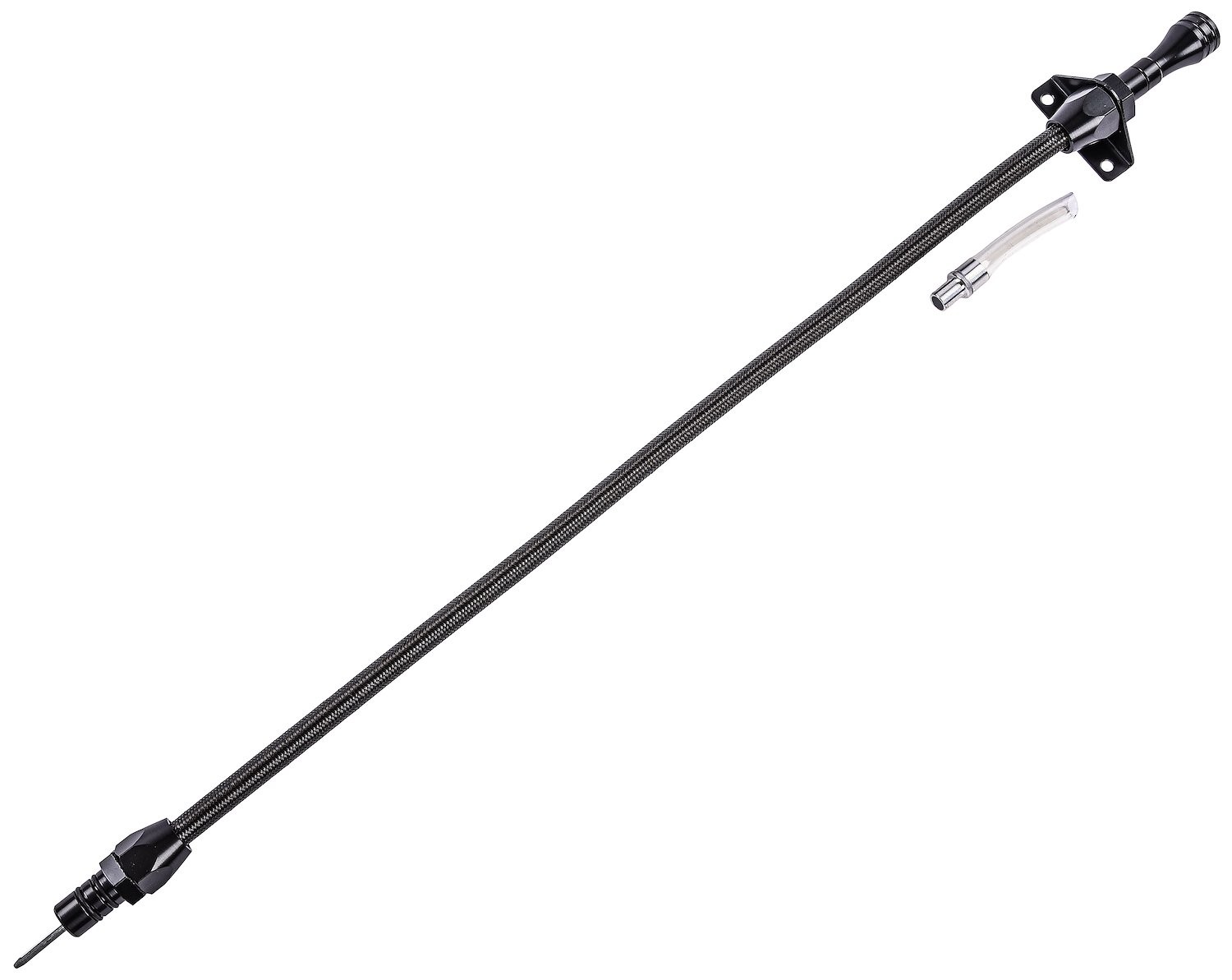 JEGS Flexible Braided Transmission Dipstick for Chrysler 727, 904, 518 [Black]