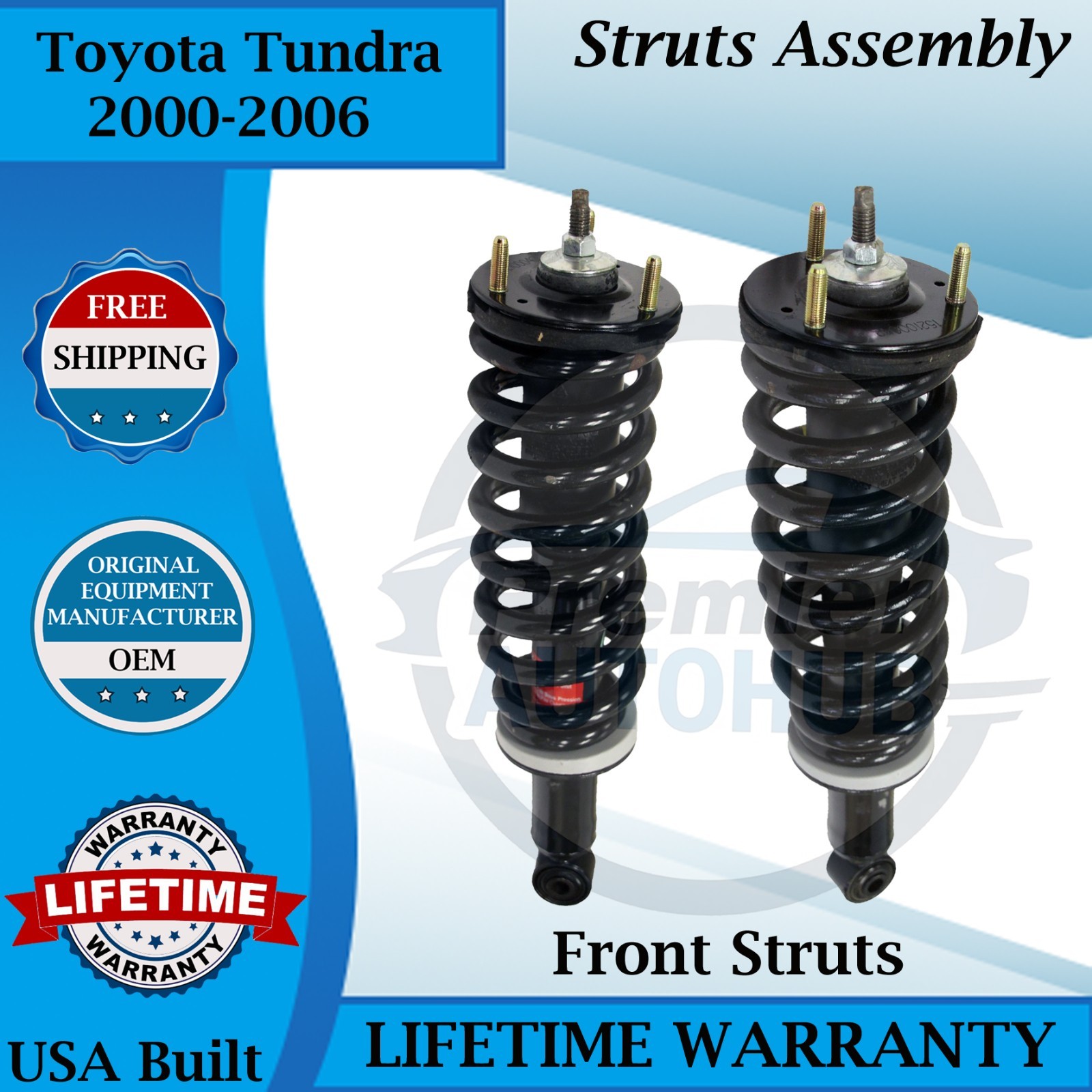 Monroe OEM Front Struts Assembly For 2000-2006 Toyota Tundra Lifetime Warranty