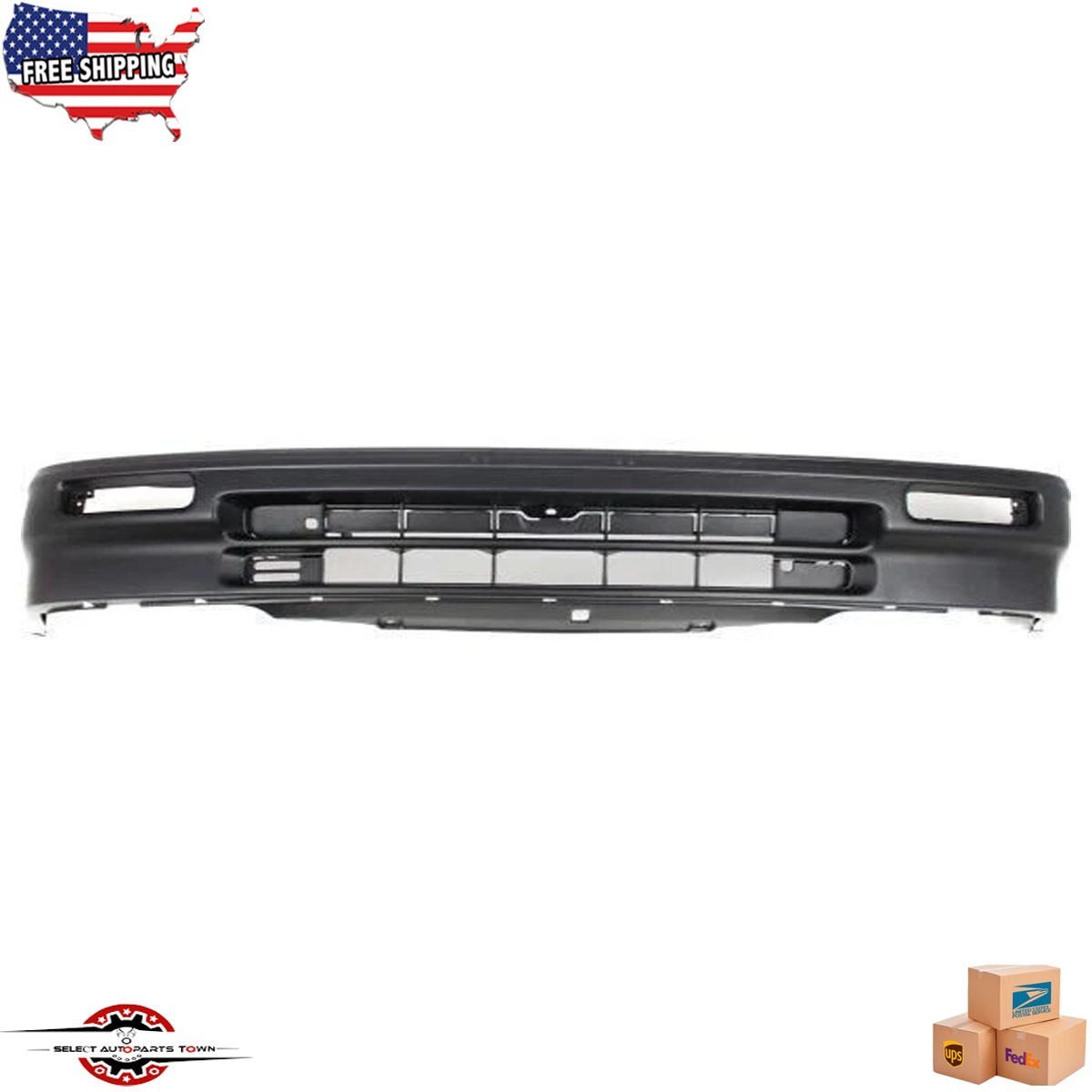 Fits 1988-1989 Honda Civic New Front Bumper Cover Primed Black Plastic HO1000128