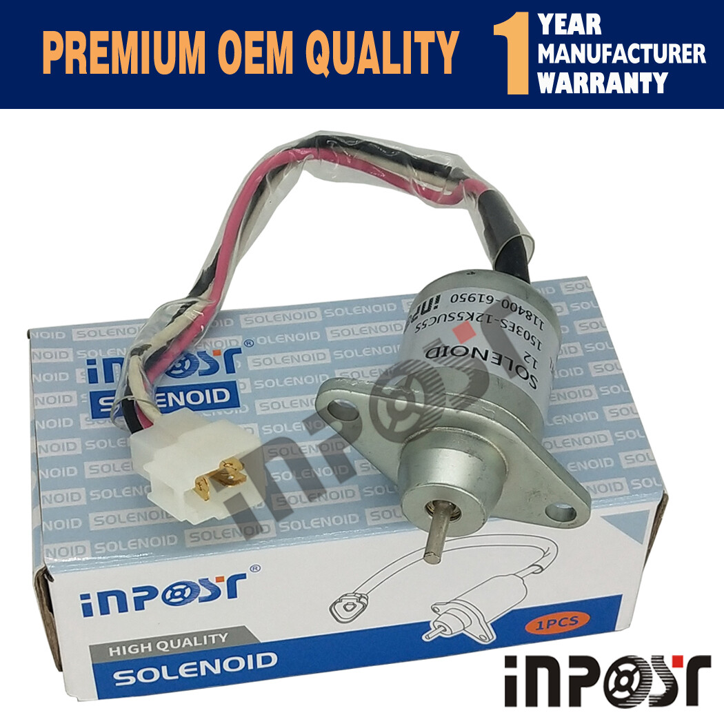 12V Stop Solenoid 118400-61950 1503ES-12K5SUC5S For Yanmar 2V78 2V750 John Deere 12V Stop Solenoid 118400-61950 1503ES-12K5SUC5S For Yanmar 2V78 2V750 John Deere