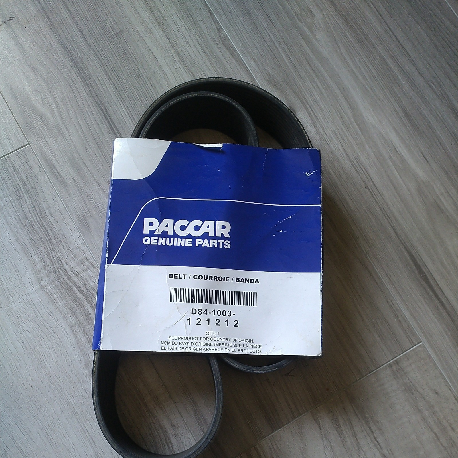 D84-1003-121212 Genuine Paccar / Dynacraft Poly Engine Belt 12 Rib OEM - New D84-1003-121212 Genuine Paccar / Dynacraft Poly Engine Belt 12 Rib OEM - New
