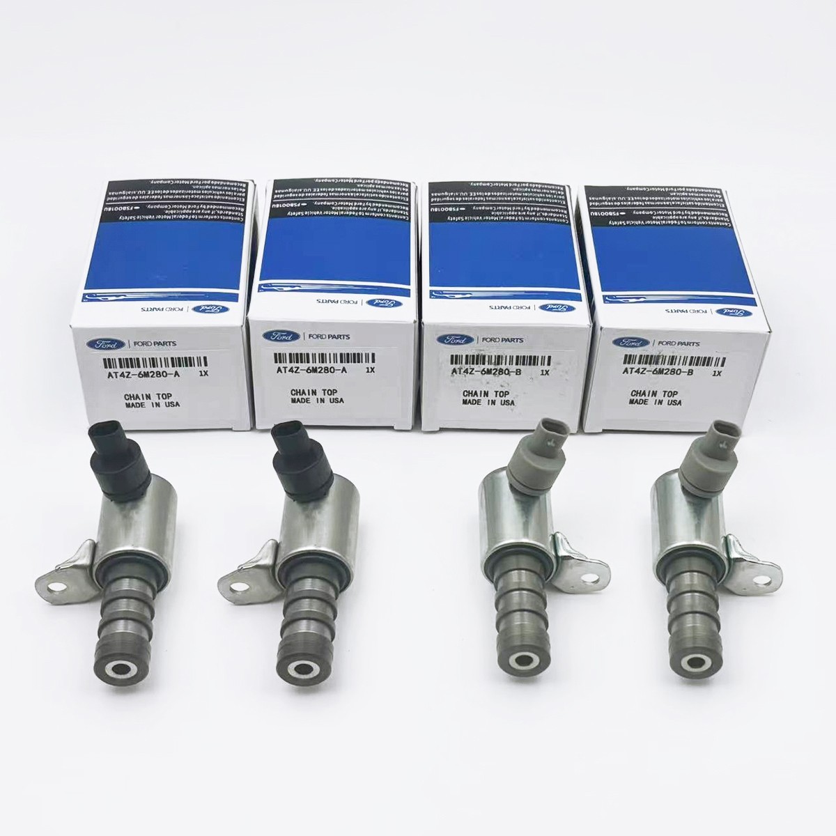 4x VVT Variable Valve Timing Solenoid For Lincoln MKZ 11-17 Ford F-150 3.5L NEW