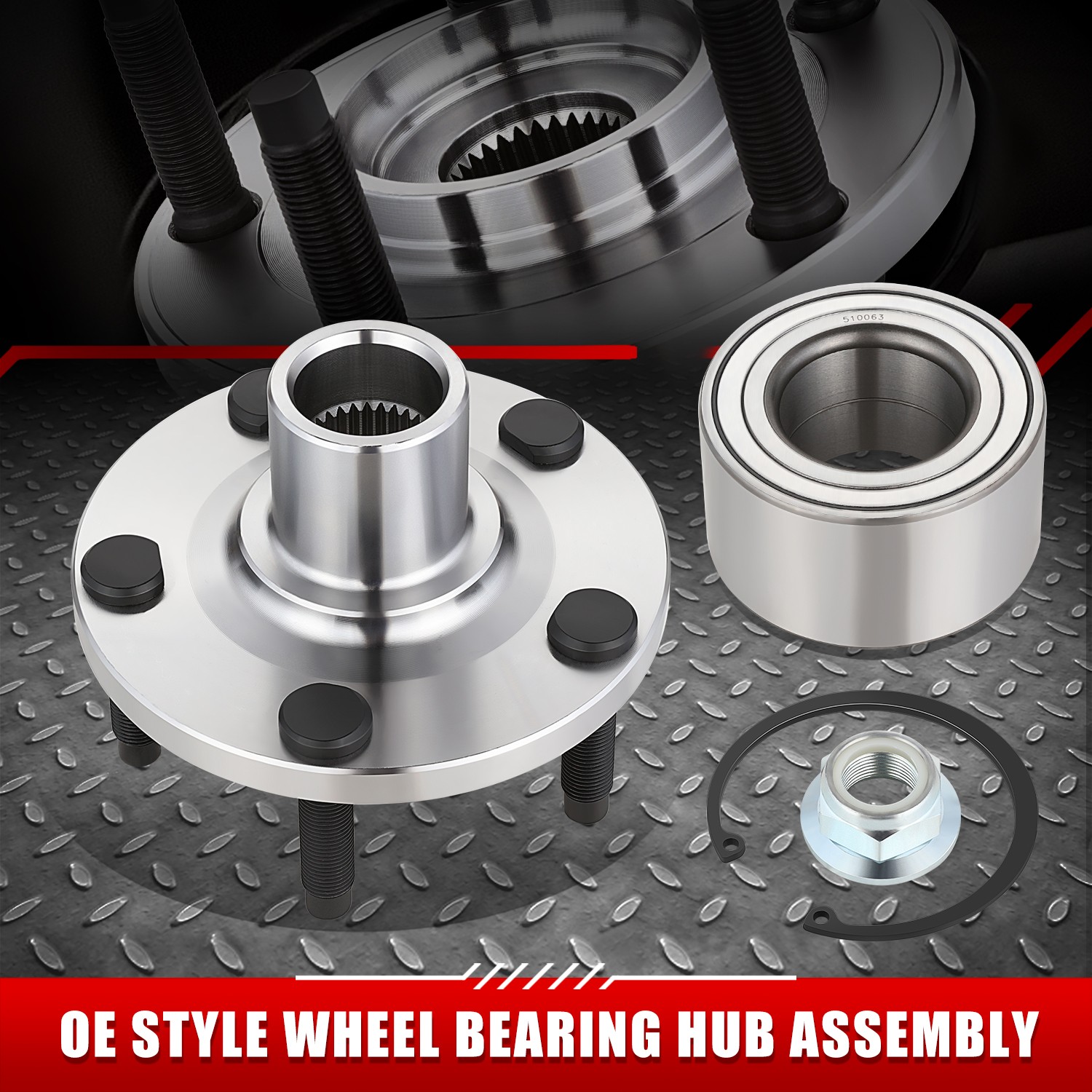 For 07-10 Ford Edge Lincoln MKX OE Style Front Wheel Bearing & Hub Assembly