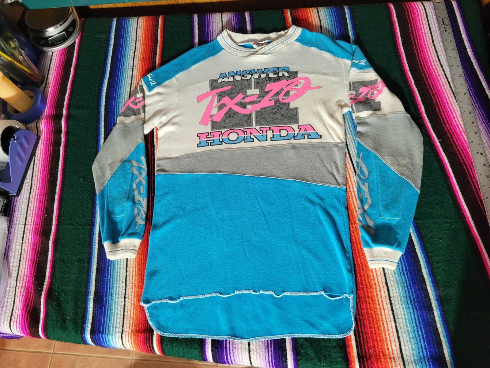 Vintage HONDA TX-10 ANSWER MOTOCROSS JERSEY Size Small Vintage HONDA TX-10 ANSWER MOTOCROSS JERSEY Size Small