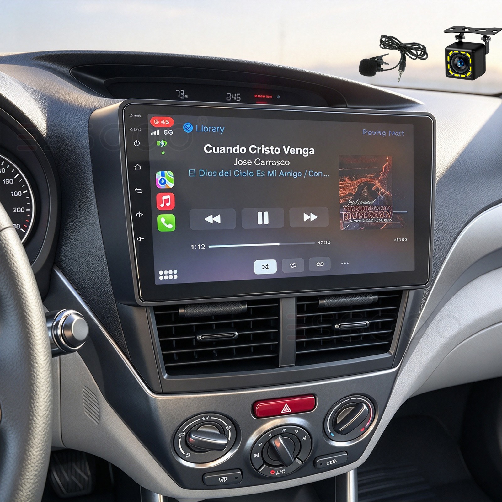 For Subaru Forester Impreza 2008-2012 CarPlay Radio Android Car Stereo Unit+CAM