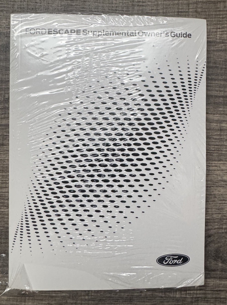 2025 Ford Escape OEM Supplemental Owners Guide Manual Set New Factory Sealed 2025 Ford Escape OEM Supplemental Owners Guide Manual Set New Factory Sealed