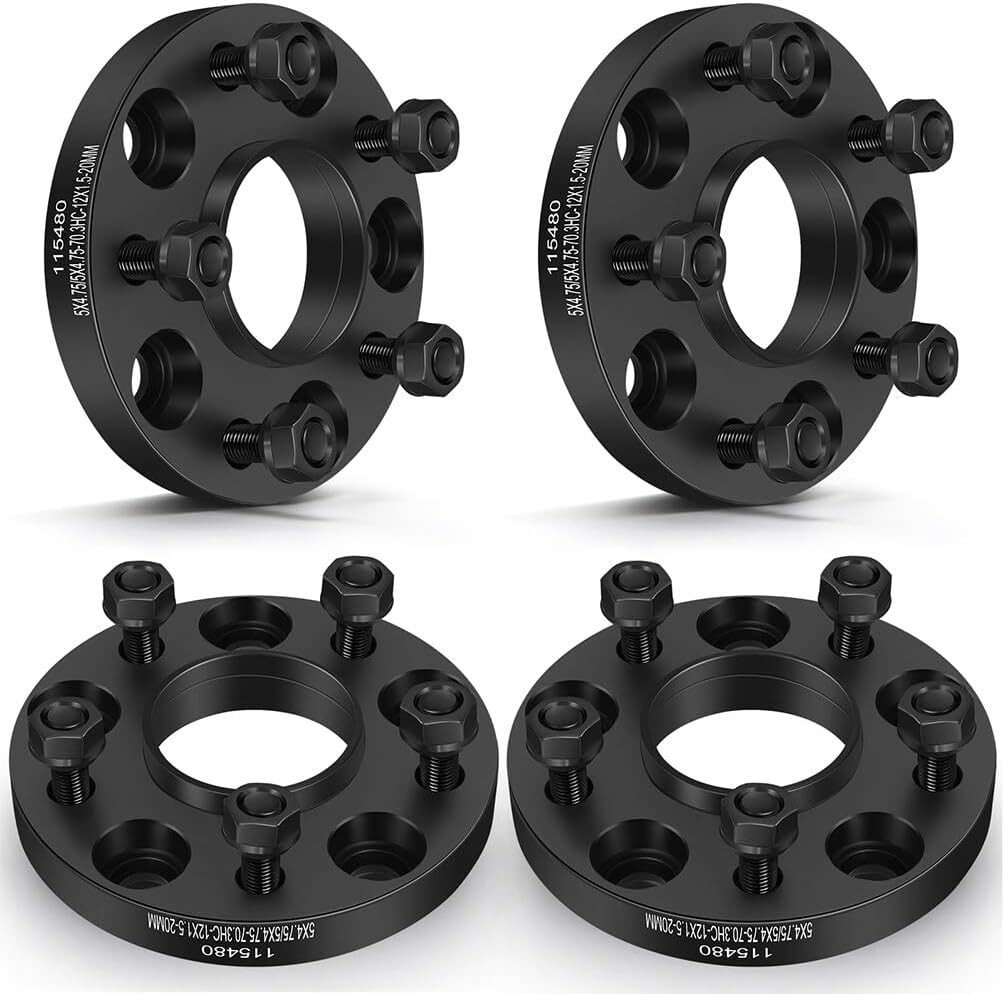 ECCPP 4PCS 20mm 5 Lug Hubcentric Wheel Spacers 5x4.75 5x120.65mm to 5x120.65mm