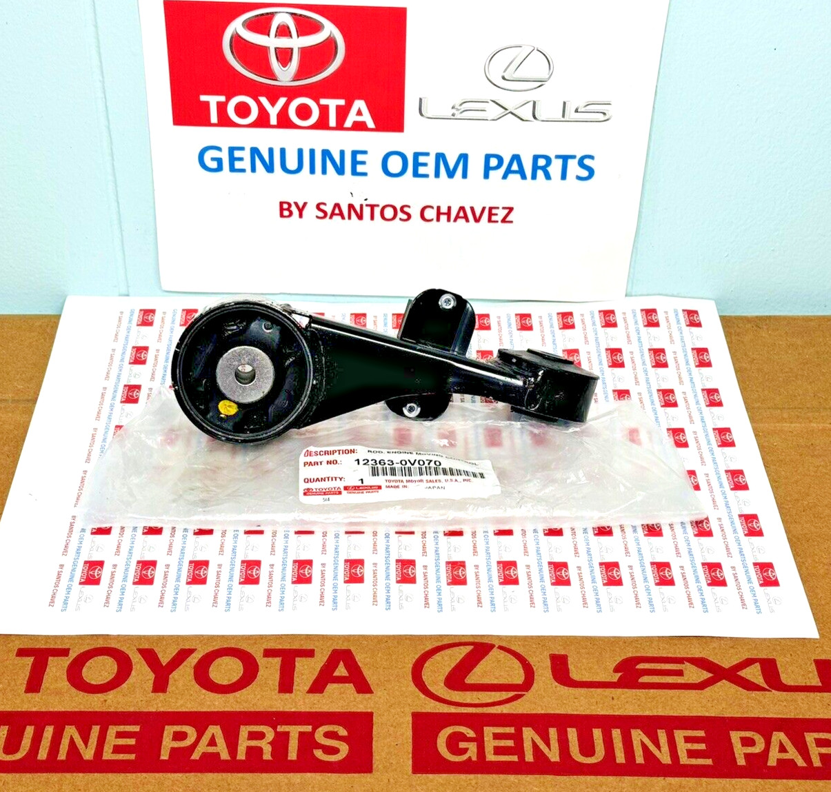 2010-17 Camry  Engine Moving Control Rod,Torque Arm GENUINE OEM PART 12363-0V070