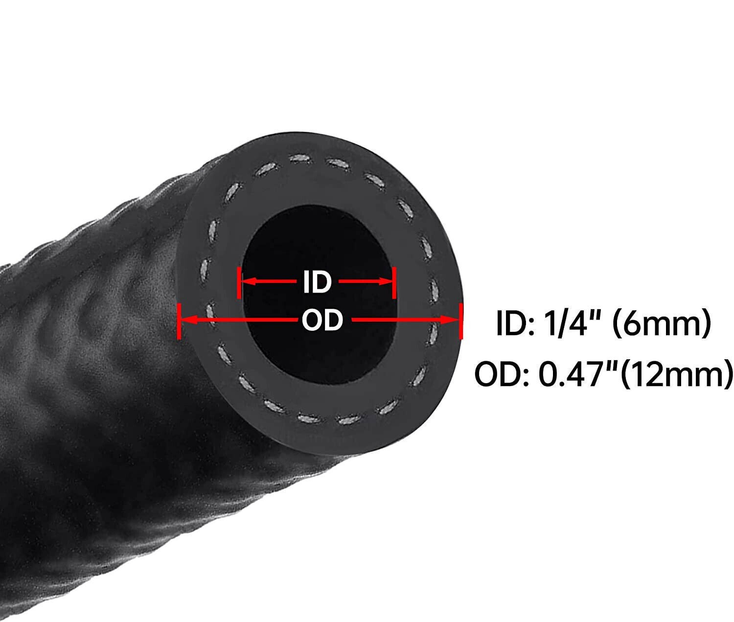 Fuel Line Hose Gas Lines Rubber NBR Push on Hose 5/32\ Fuel Line Hose Gas Lines Rubber NBR Push on Hose 5/32\