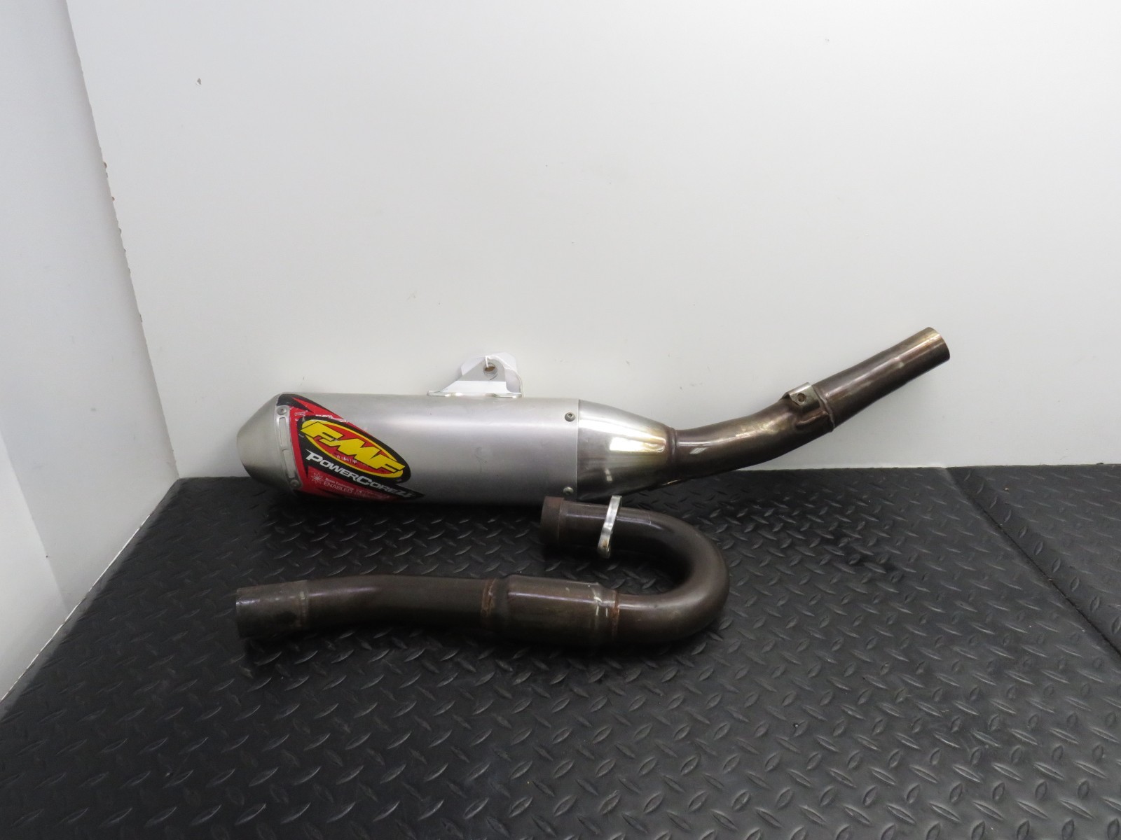 06-08 KAWASAKI KX 450F KX450 AFTERMARKET FULL FMF EXHAUST PIPE & MUFFLER NICE 06-08 KAWASAKI KX 450F KX450 AFTERMARKET FULL FMF EXHAUST PIPE & MUFFLER NICE
