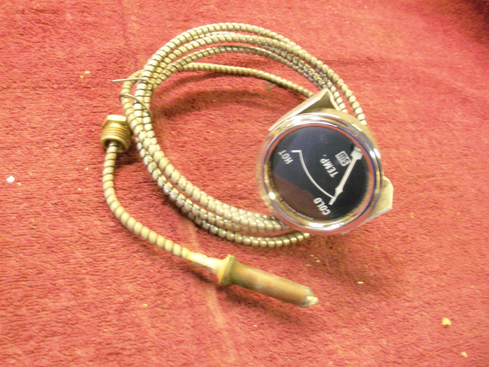 Vintage NOS Stewart-Warner Mechanical Temperature Gauge Vintage NOS Stewart-Warner Mechanical Temperature Gauge