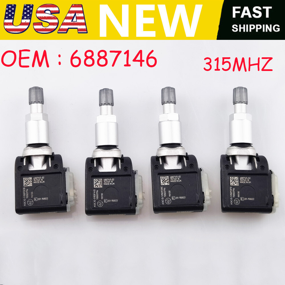 4x NEW  RDC, TPMS Tire Pressure Sensor For 16-20 BMW 6887146,6872801,6876956