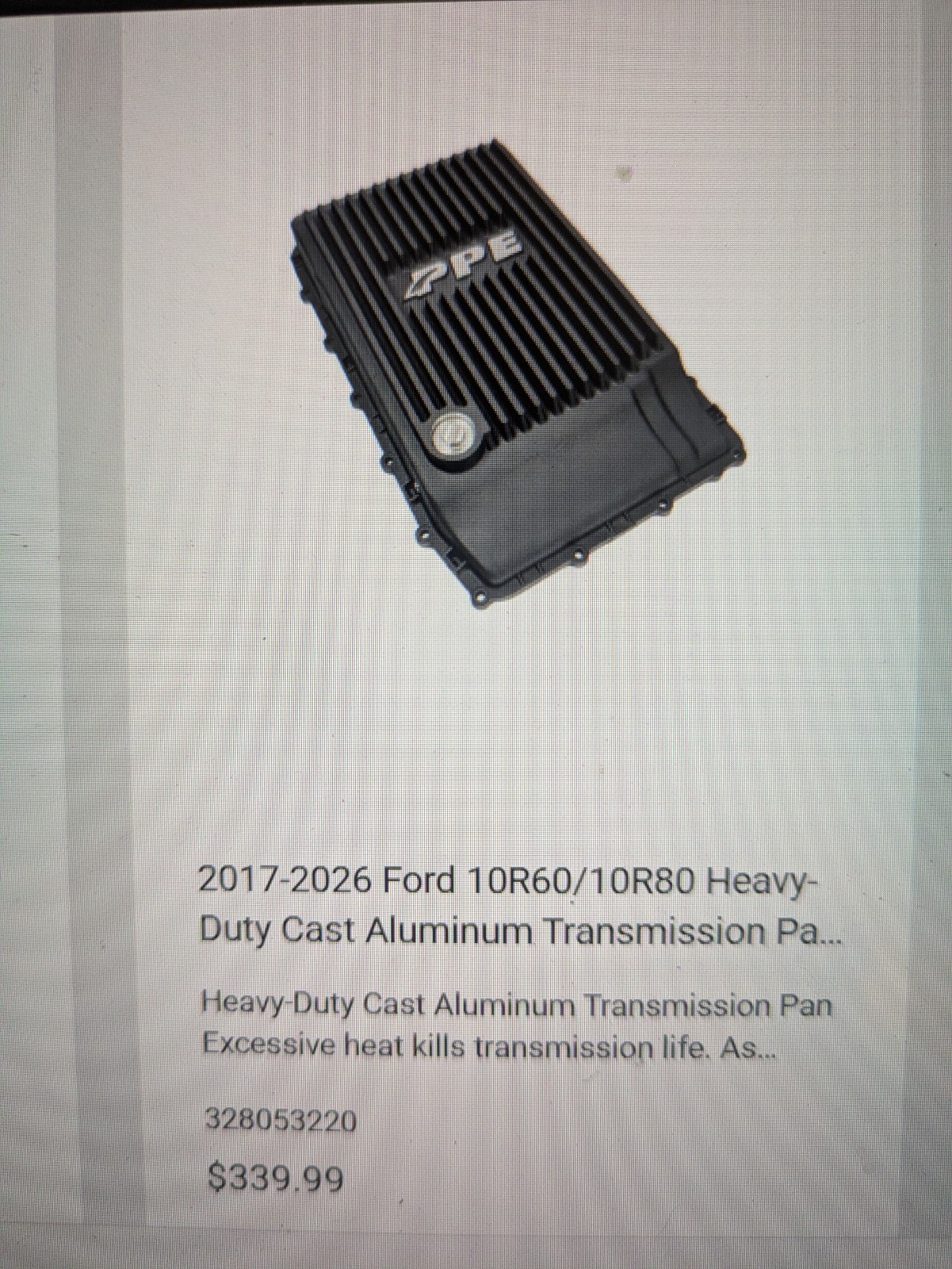 Pacific Performance Engineering 2017-2026 Ford 10R60/10R80 Transmission Pan Pacific Performance Engineering 2017-2026 Ford 10R60/10R80 Transmission Pan