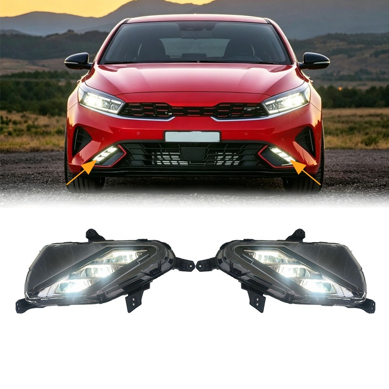 New 2PCS LED Fog Light For 2022 2023 2024 Kia Forte Fog Lamp Left & Right  Side