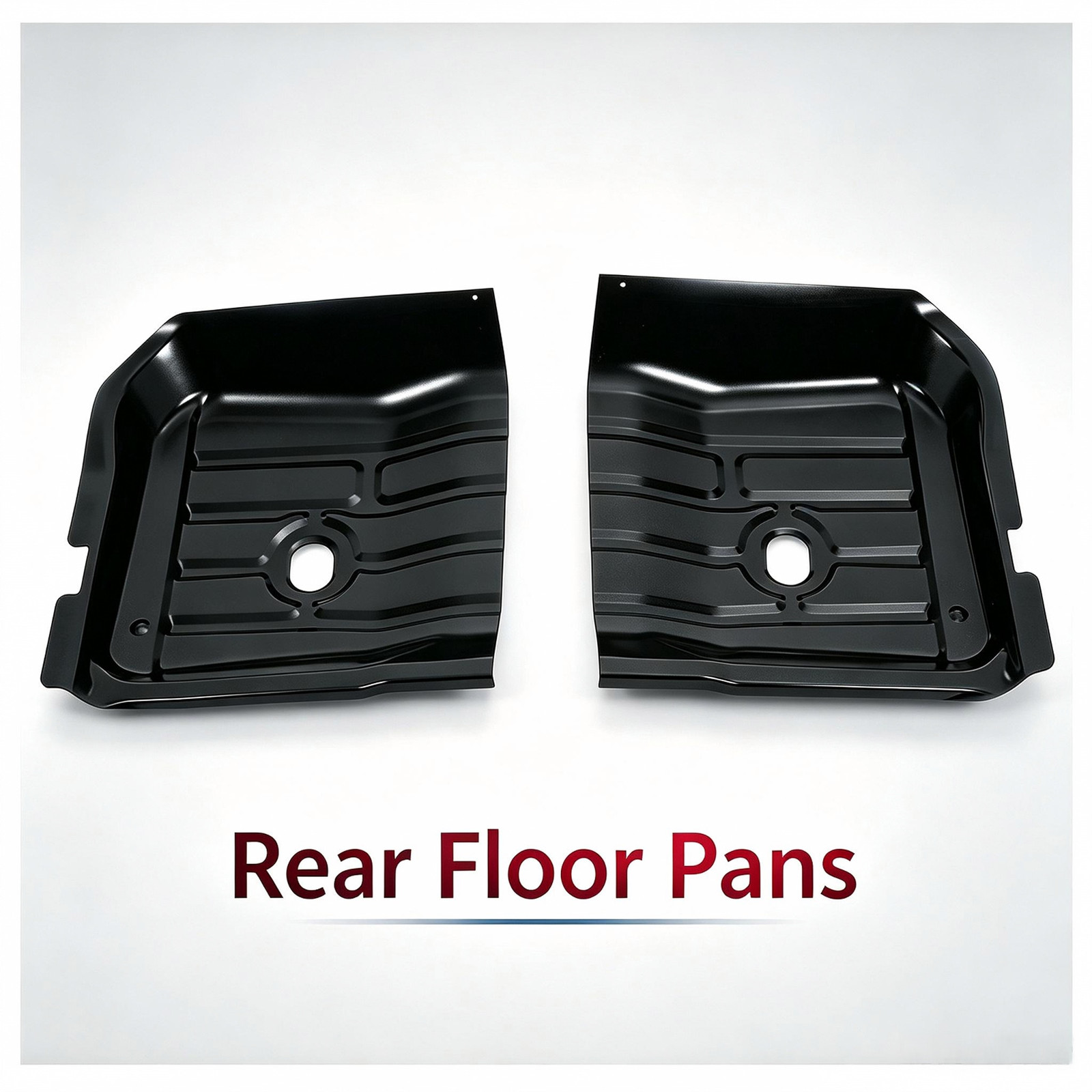 For 1978-88 El Camino, Malibu, Regal, Cutlass, Monte Carlo Rear Floor Pans Pair
