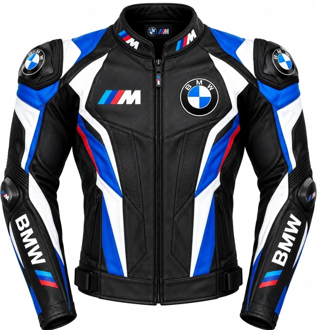 BMW Motorrad Motorcycle Racing Jacket Motorbike Biker Leather Racing Jacket