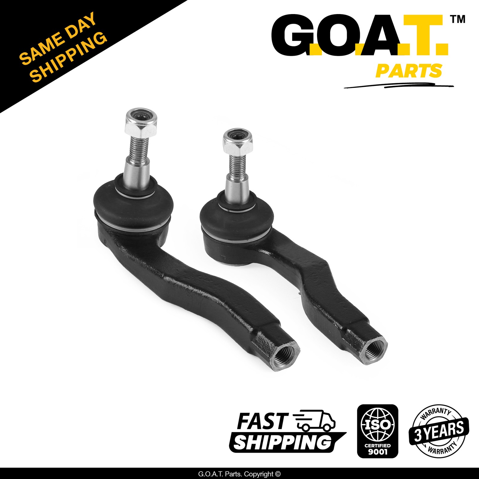 Pair Front Left & Right Outer Steering Tie Rod End Set for 1991-2005 Acura NSX
