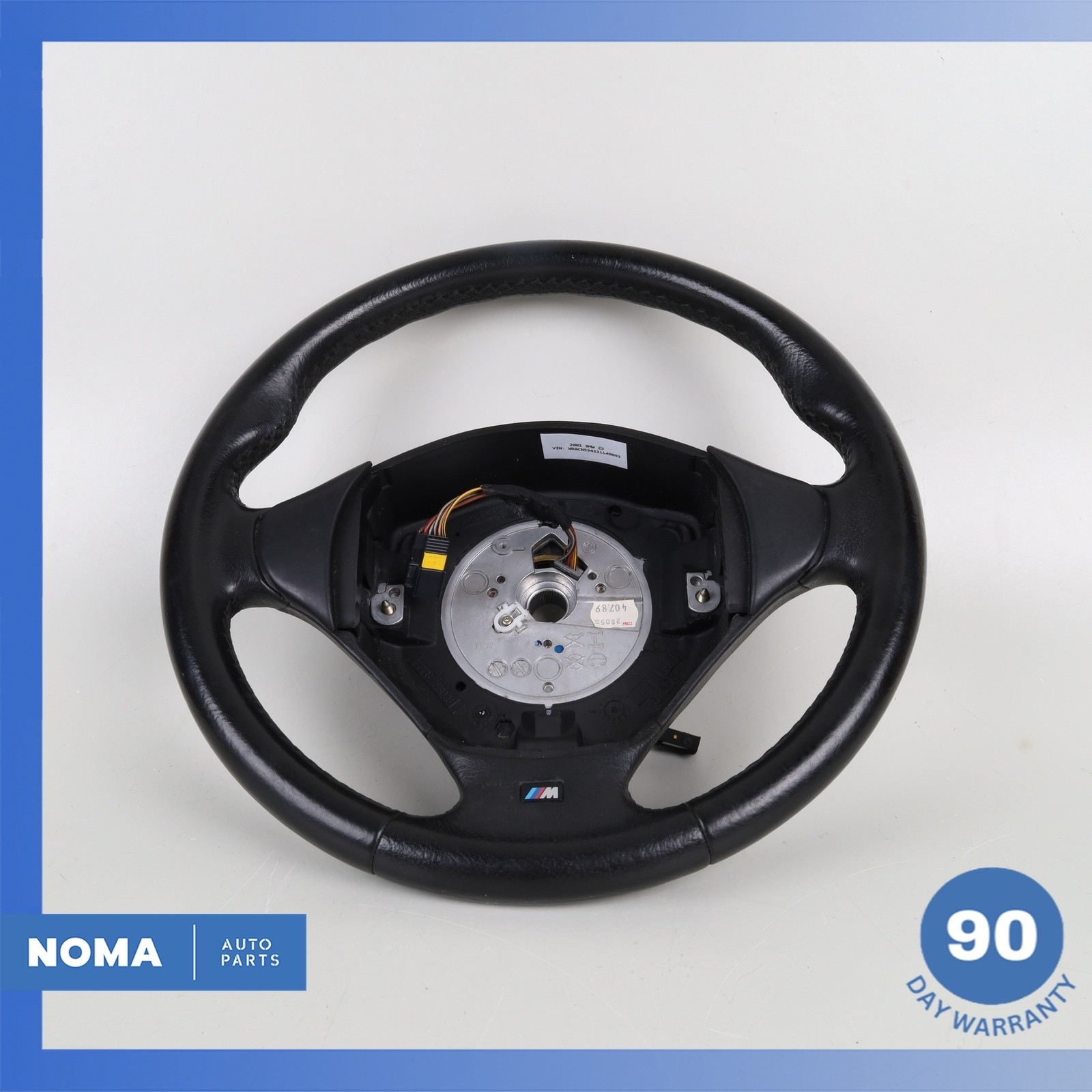 96-02 BMW E36 Z3 M-Sport Steering Wheel Leather Black 32342229487 OEM
