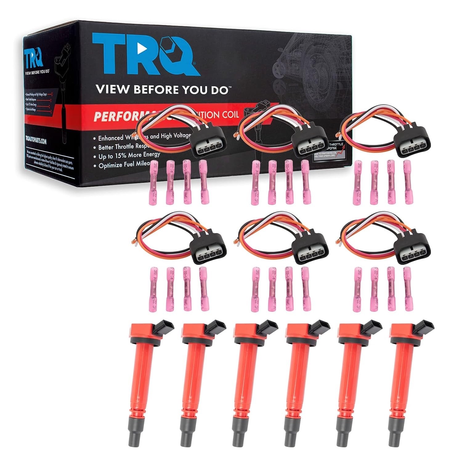 TRQ Performance Ignition Coil Set Fits Lexus GS300 IS350 GS350 GS450h READ DESC TRQ Performance Ignition Coil Set Fits Lexus GS300 IS350 GS350 GS450h READ DESC