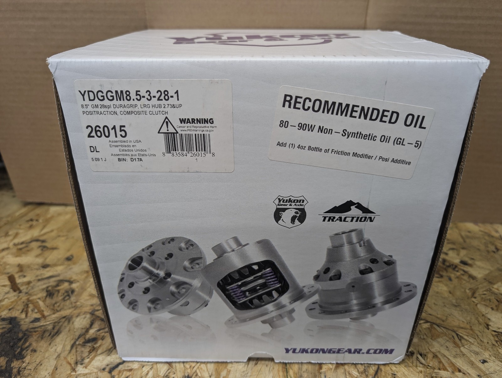 Yukon Gear YDGGM8.5-3-28-1 Duragrip Differential 28 Spline Limited Slip GM 8.5 Yukon Gear YDGGM8.5-3-28-1 Duragrip Differential 28 Spline Limited Slip GM 8.5