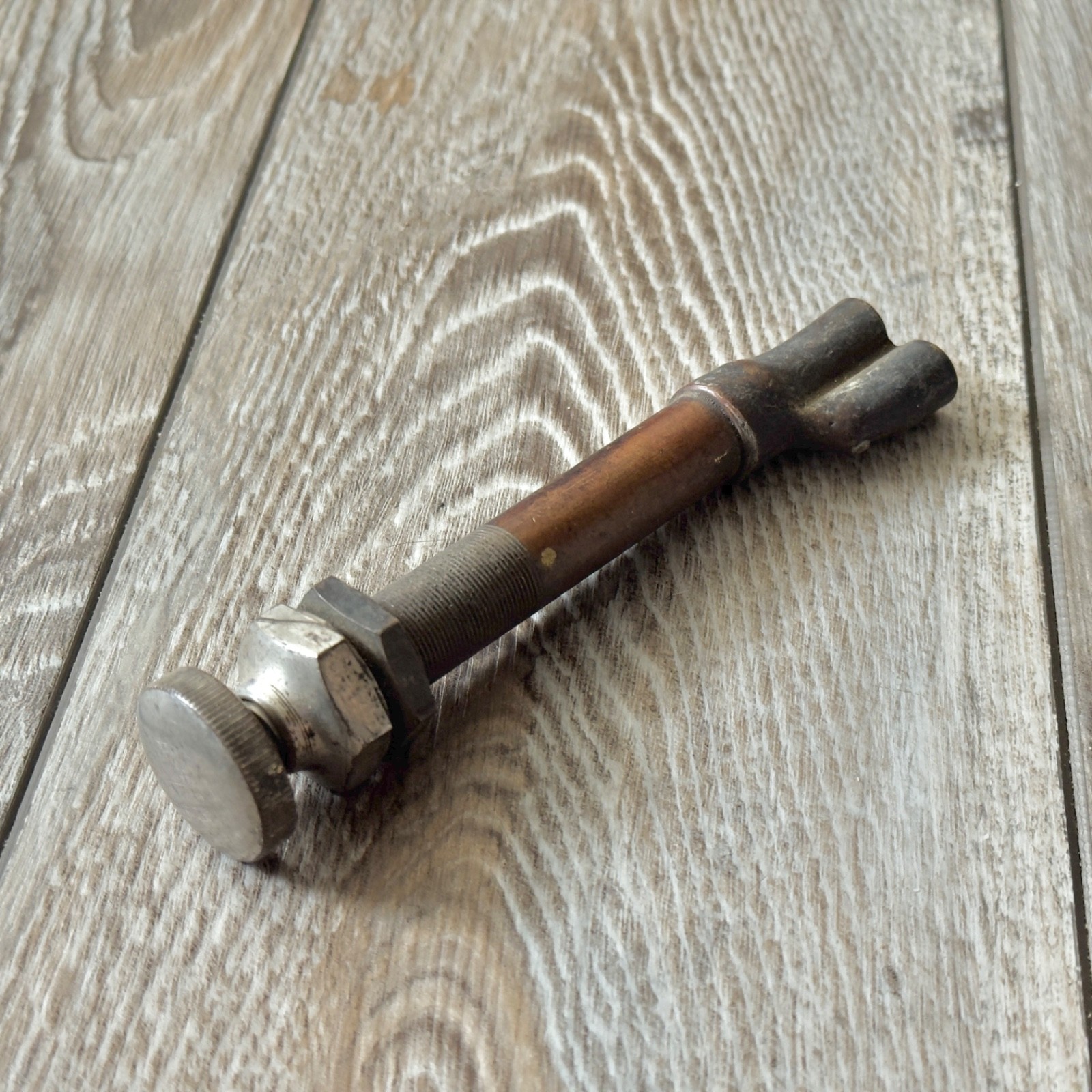 Vintage Antique Car Truck Dash Dashboard Fuel Priming Manual Hand Pump Read