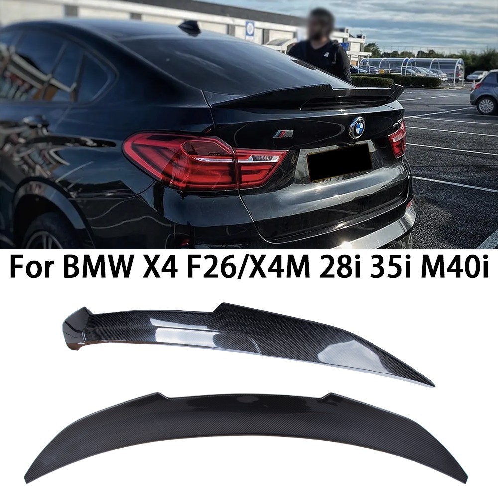 For BMW X4 F26/X4M 2014-2018 28i 35i M40i Carbon Fiber Trunk Wing Spoiler For BMW X4 F26/X4M 2014-2018 28i 35i M40i Carbon Fiber Trunk Wing Spoiler