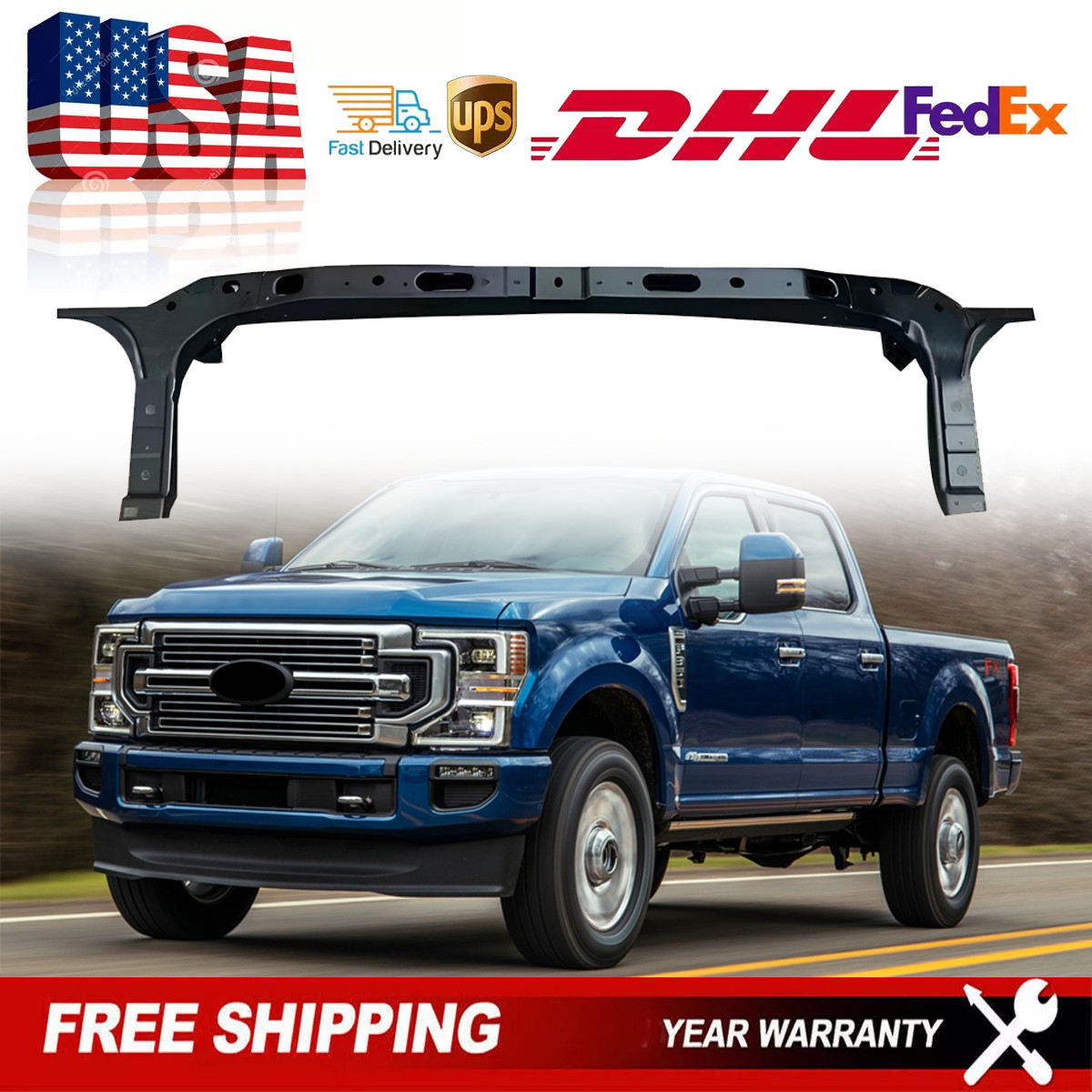 Upper Tie Bar LC3Z-16138-B For Ford F-250 F-350 Super Duty 2/4 Door 2020-2022 Upper Tie Bar LC3Z-16138-B For Ford F-250 F-350 Super Duty 2/4 Door 2020-2022