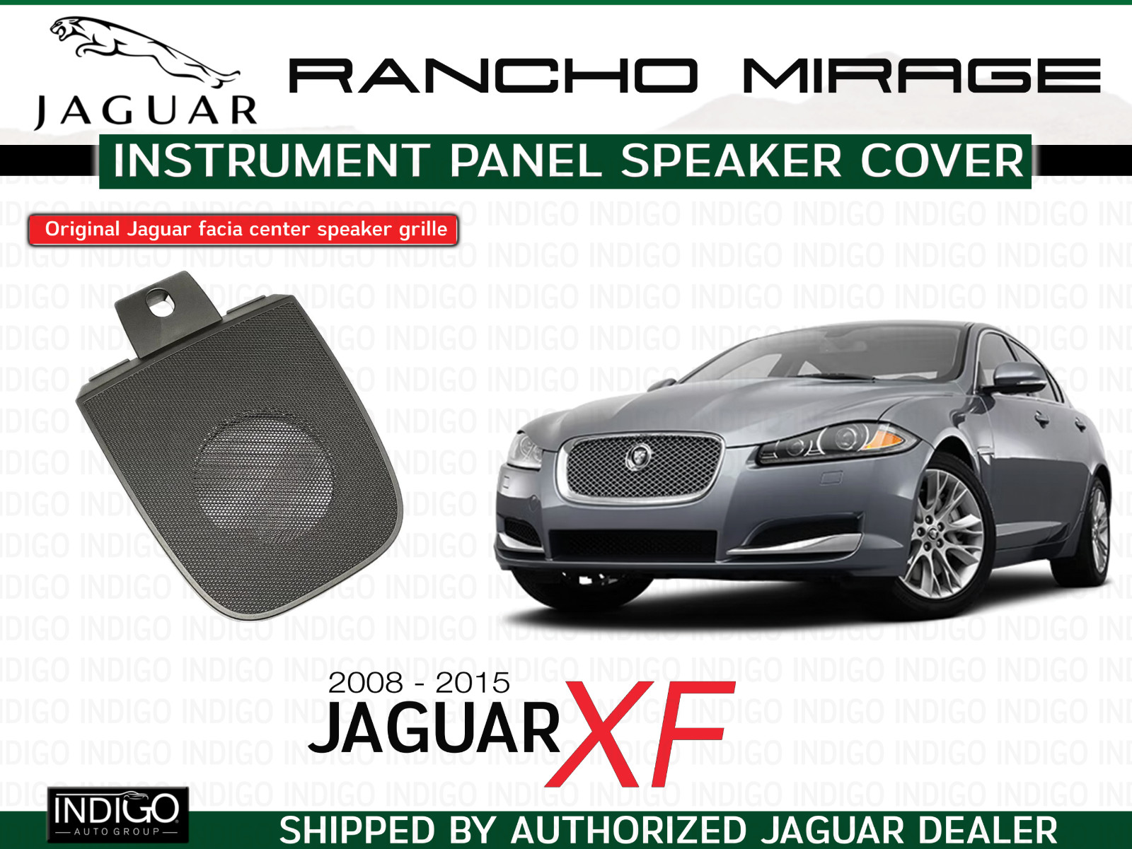 JAGUAR OEM 09-13 XF Dash Speaker Grille Warm Charcoal C2Z1835LEG