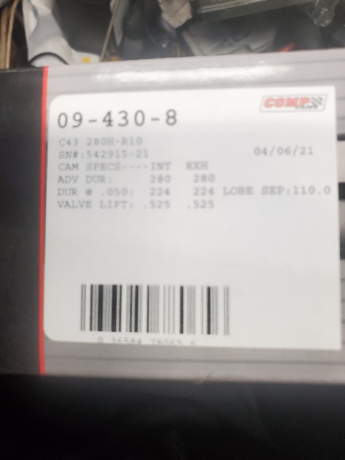 Comp Cams 09 430 8 4.3 Vortec Magnum Comp Cams 09 430 8 4.3 Vortec Magnum