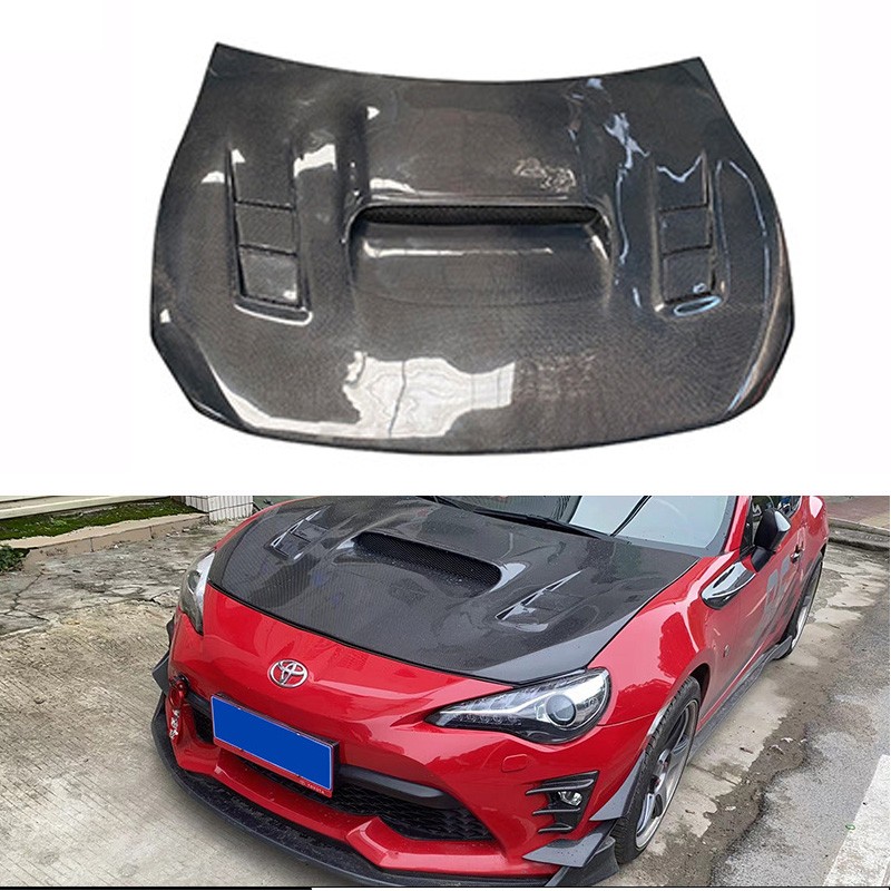 For Toyota GT86 Subaru BRZ 2013-20 Carbon Fiber Engine Hood Bonnet Replacement For Toyota GT86 Subaru BRZ 2013-20 Carbon Fiber Engine Hood Bonnet Replacement