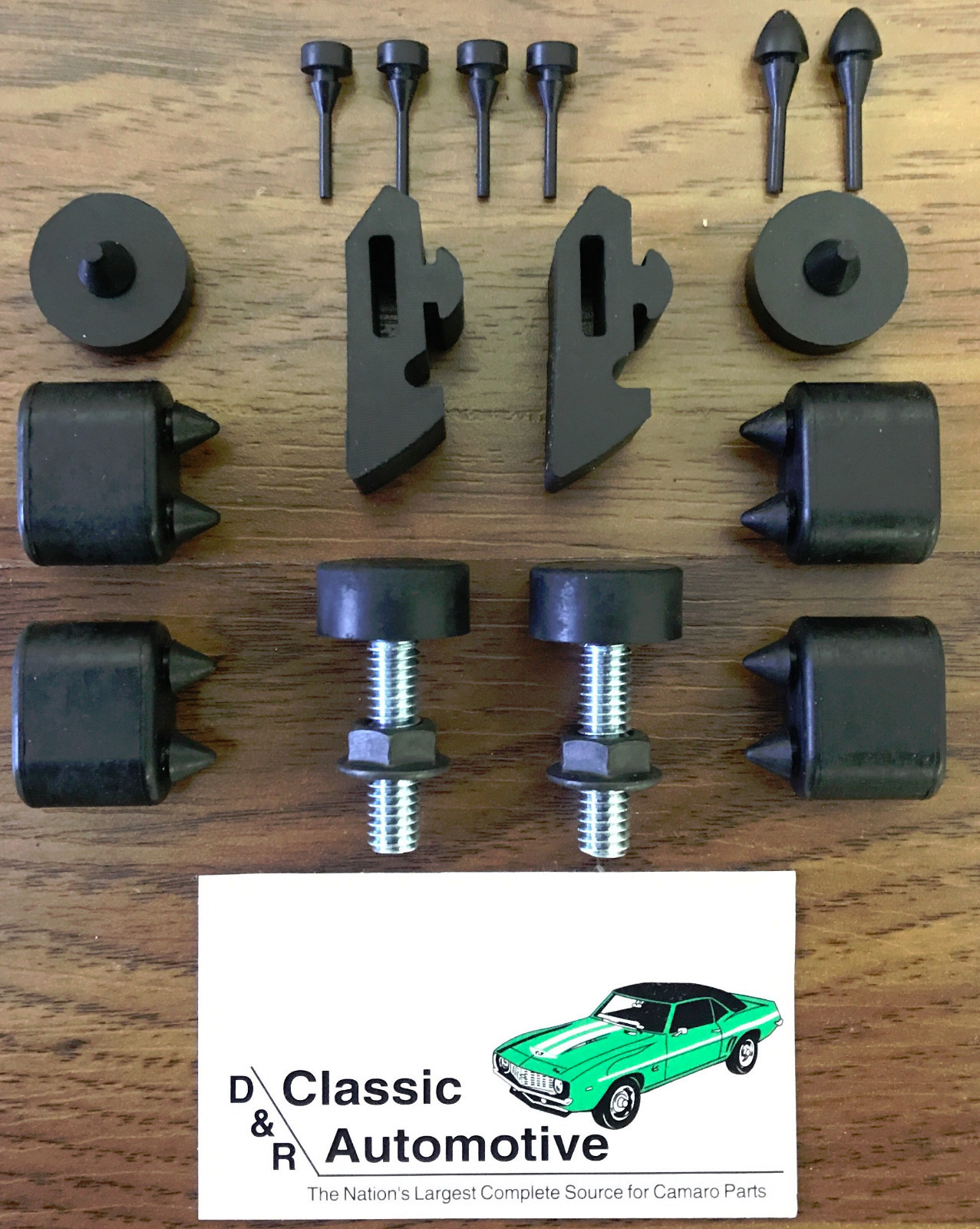 1967-1969 CAMARO Rubber Stopper Kit & Hood Adjusters Stoppers Bumpers 67 68 69