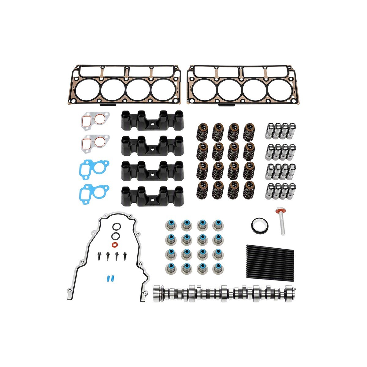 Complete LS Cam Kit w Pushrods Springs Seals for Chevy GM 4.8L 5.3L 6.0L 6.2L Complete LS Cam Kit w Pushrods Springs Seals for Chevy GM 4.8L 5.3L 6.0L 6.2L