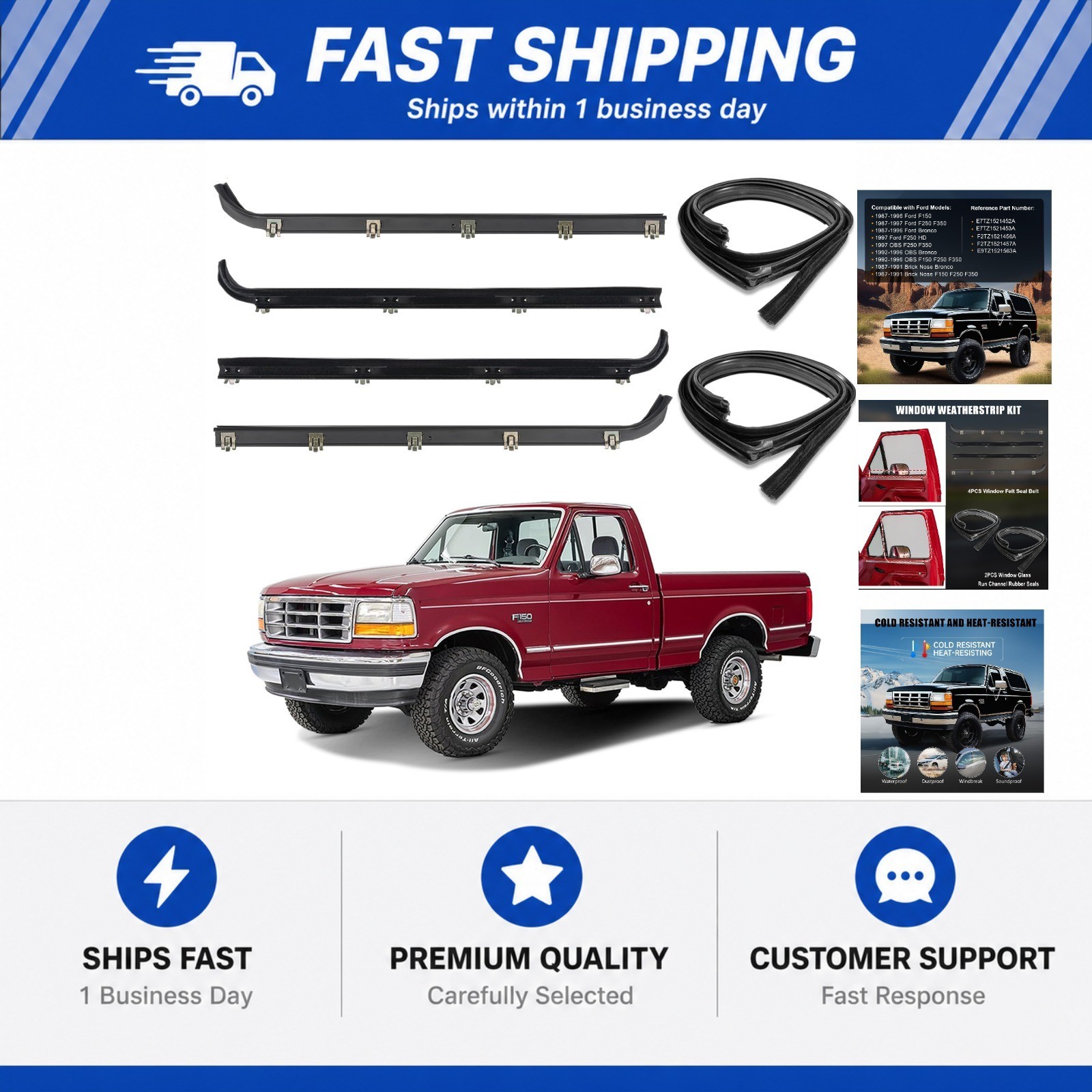 Front Door Window Weatherstrip Kit,Window Molding Sweep Felt Trim Seal & Run Front Door Window Weatherstrip Kit,Window Molding Sweep Felt Trim Seal & Run