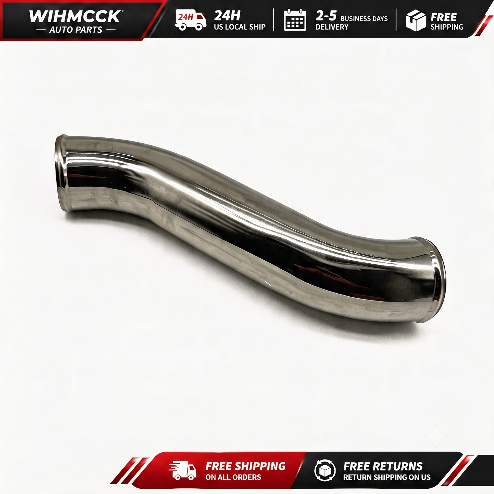 304 SS Coolant Pipe Component for Detroit Diesel S60 14.0L Replaces OEM 23505899