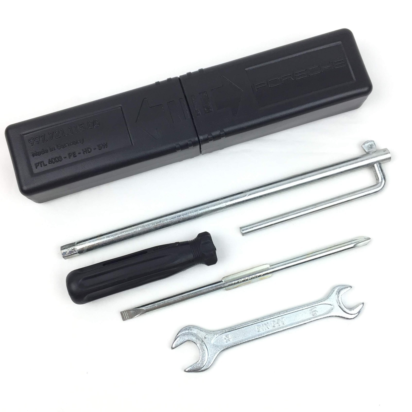 5-12 PORSCHE 987 BOXSTER 997 CARRERA 911 CAYMAN TOOL KIT CASE OEM 99772111500