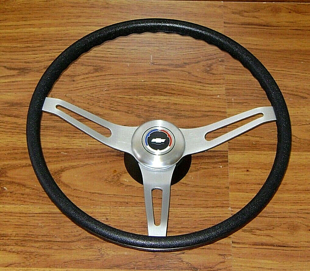 Comfort Grip Steering Wheel Kit Black Cushion 3 spoke fits 67-72 Chevy Pickup