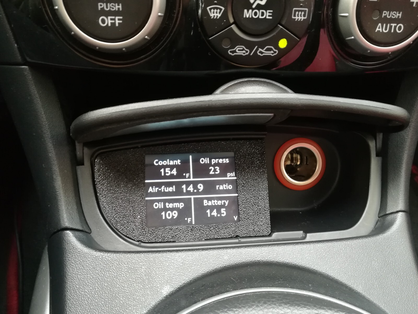 Mazda RX8 custom gauge - water temperature, oil pressure, oil temperature