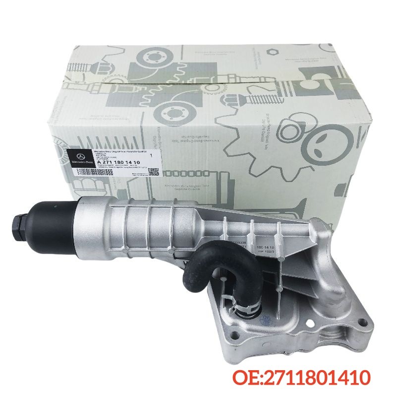 Aluminum Engine Oil Cooler Filter Housing for Benz 2012-15 SLK250 C250 1.8L NEW