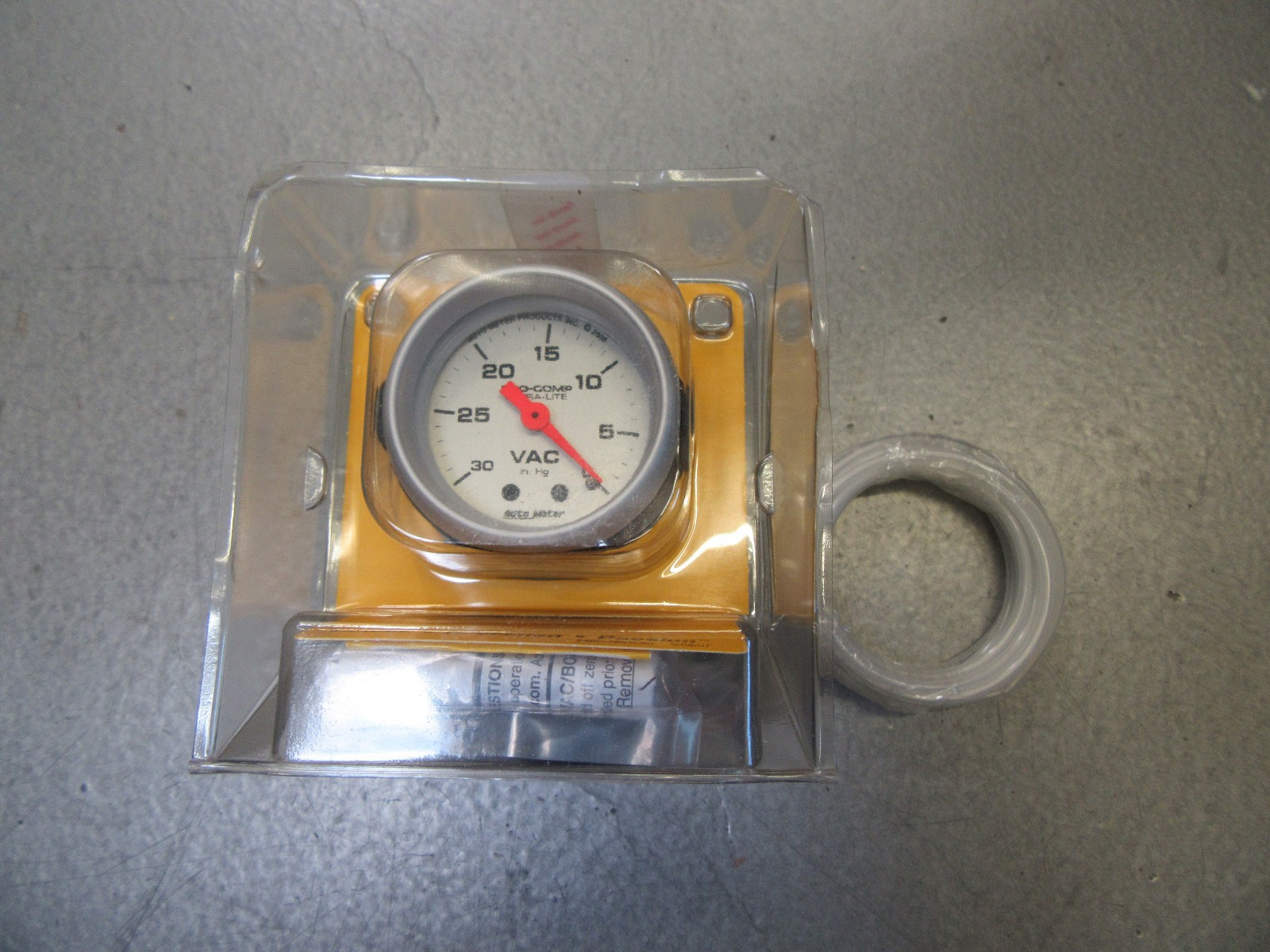 Auto Meter 4384 Ultra-Lite Mechanical Vacuum Gauge 0-30 in HG 2 1/16 Auto Meter 4384 Ultra-Lite Mechanical Vacuum Gauge 0-30 in HG 2 1/16
