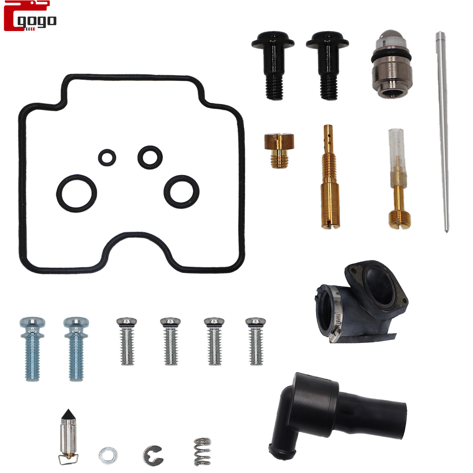 Carburetor Rebuild Kit For 04-07 Yamaha Road Star XV1700 W/ Intake Manifold Pipe