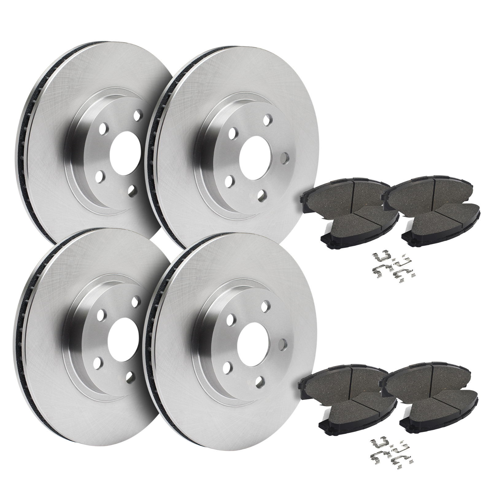 Front & Rear Brake Rotors + Ceramic Pads for 2011-2020 Durango Grand Cherokee