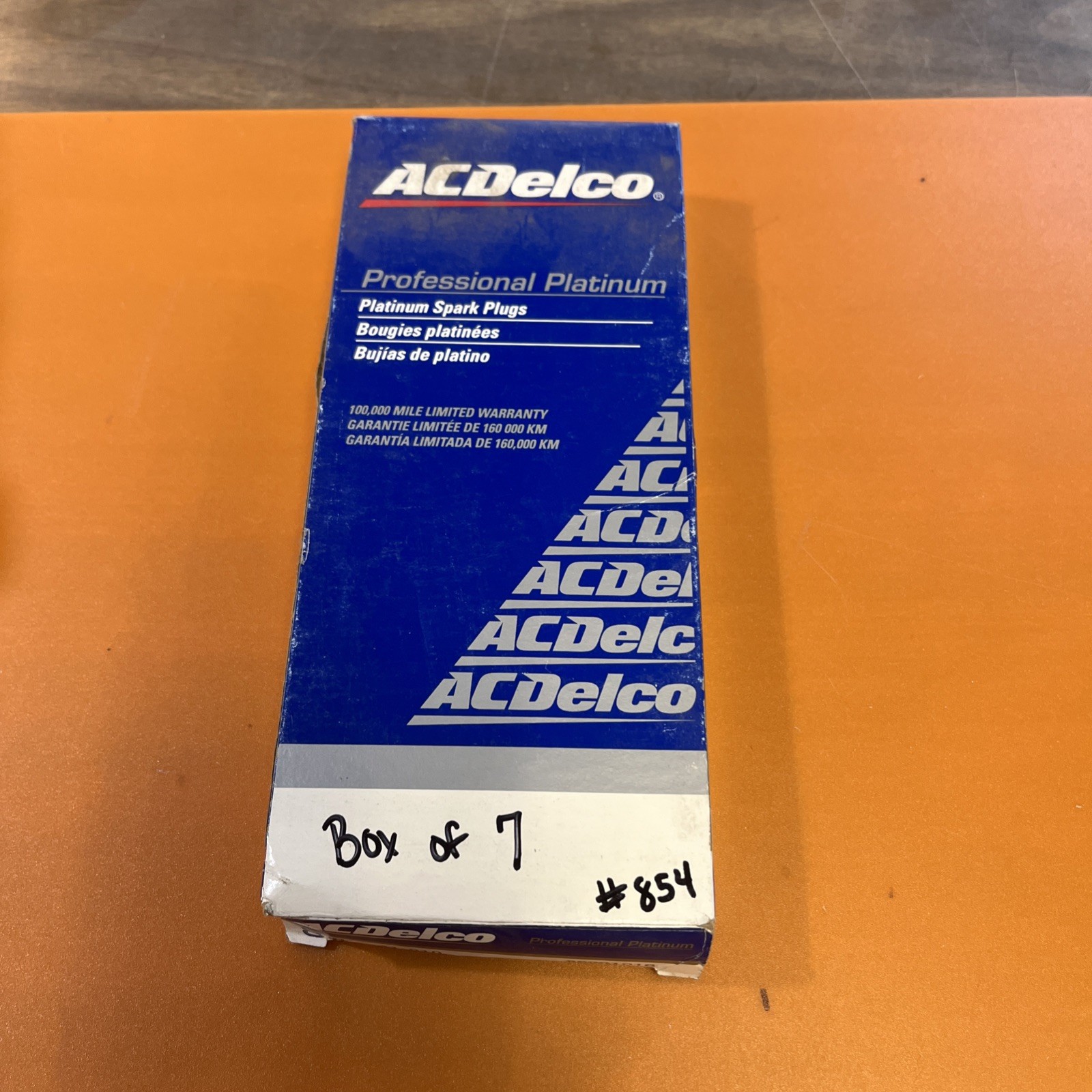 BOX OF 7 - ACDelco 41-810 Double Platinum Spark Plugs NEW BOX OF 7 - ACDelco 41-810 Double Platinum Spark Plugs NEW