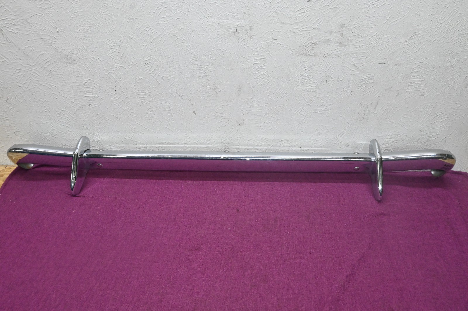 1966-1969 Chevy Corvair Monza Rear Bumper Assembly With Bracket Chrome OEM 99k