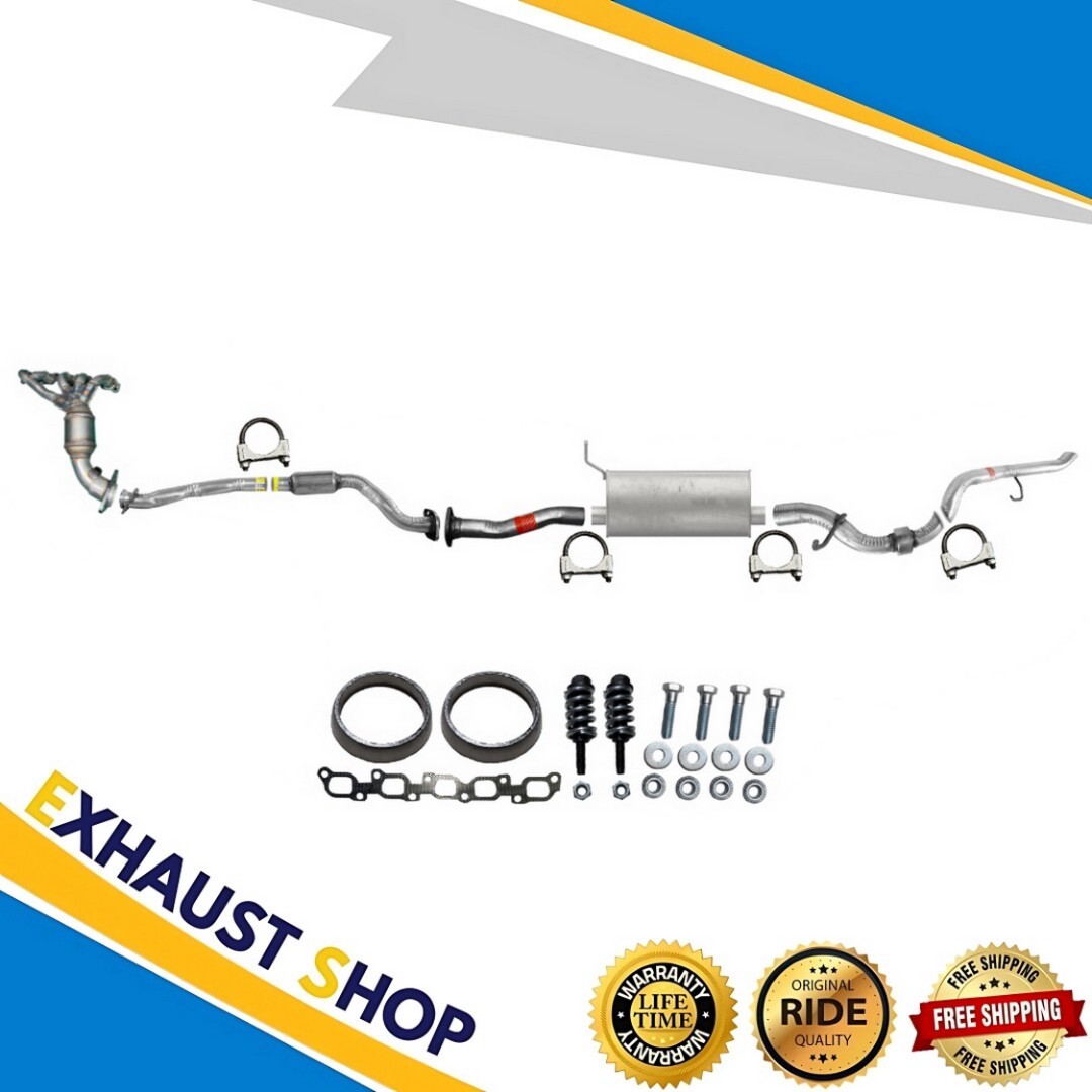 FullExhaustSystem Fit 2008-2012 GMC Canyon&Chevy Colorado 3.7L StandardCabPickup
