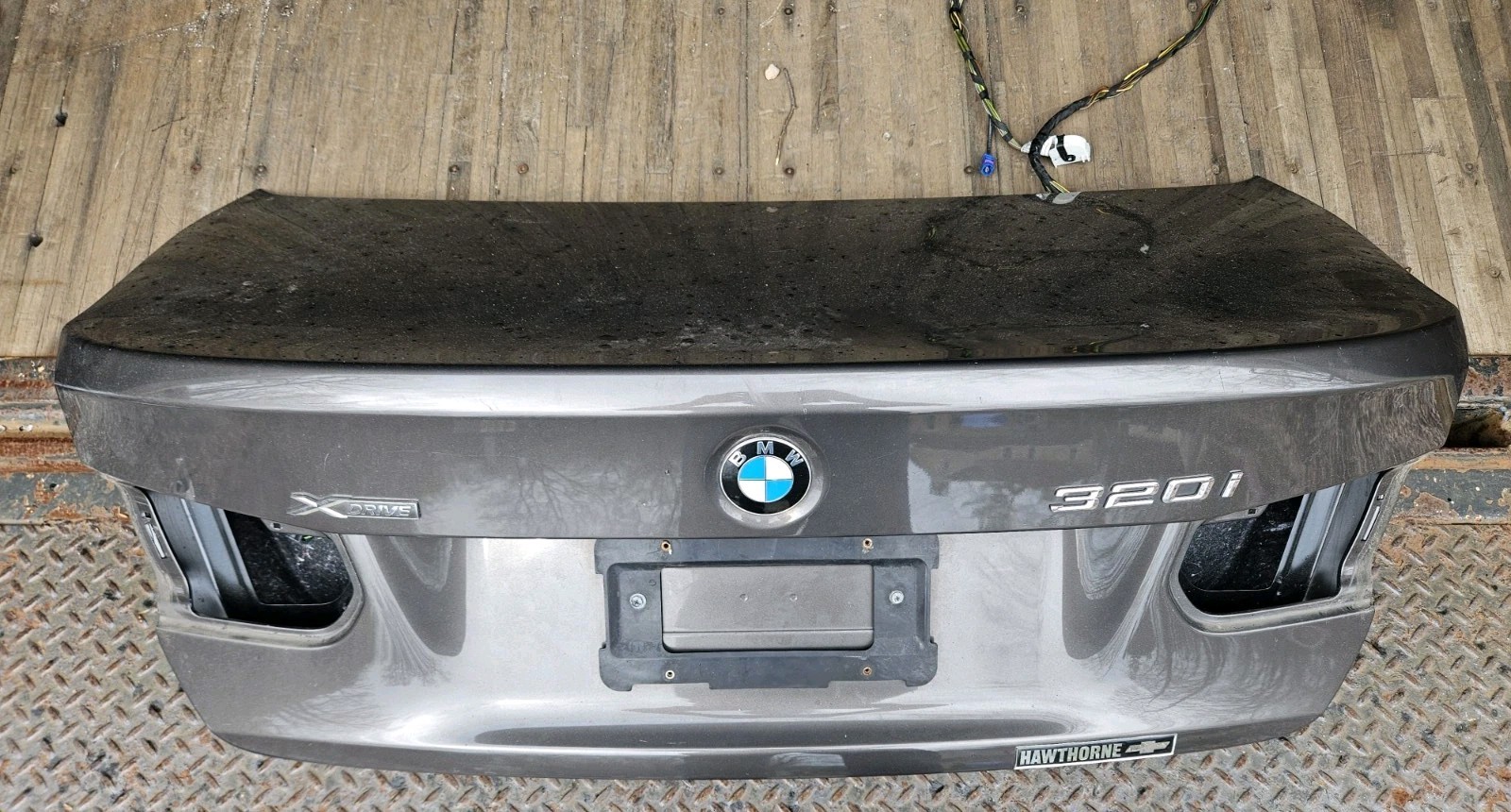 12-18 BMW 320i 330i 335i F30 Sedan Rear Trunk Lid Panel Deck OEM NO SHIPPING