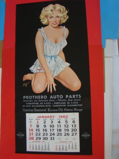 BAZ     THIS IS A   BAZ   Vintage  Pin Up Calendar