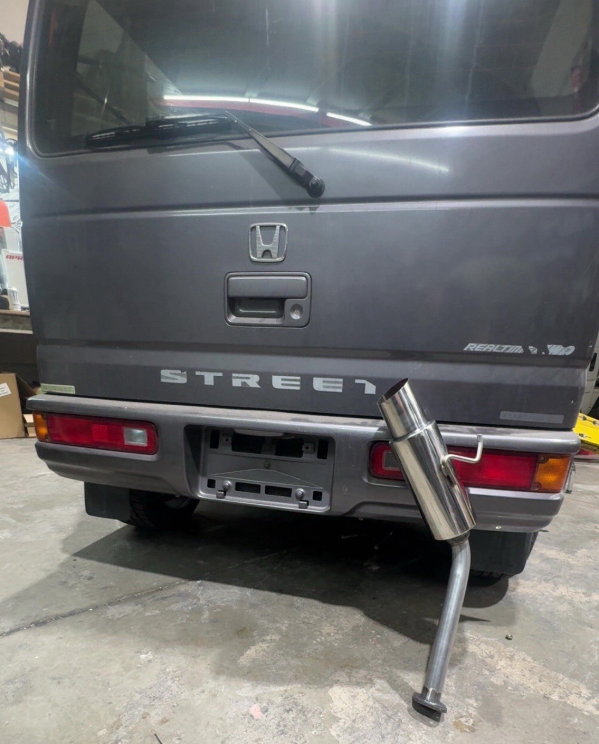 HONDA ACTY VAN EXHAUST HH3,4 STAINLESS STEEL, BURNT 1990-1999