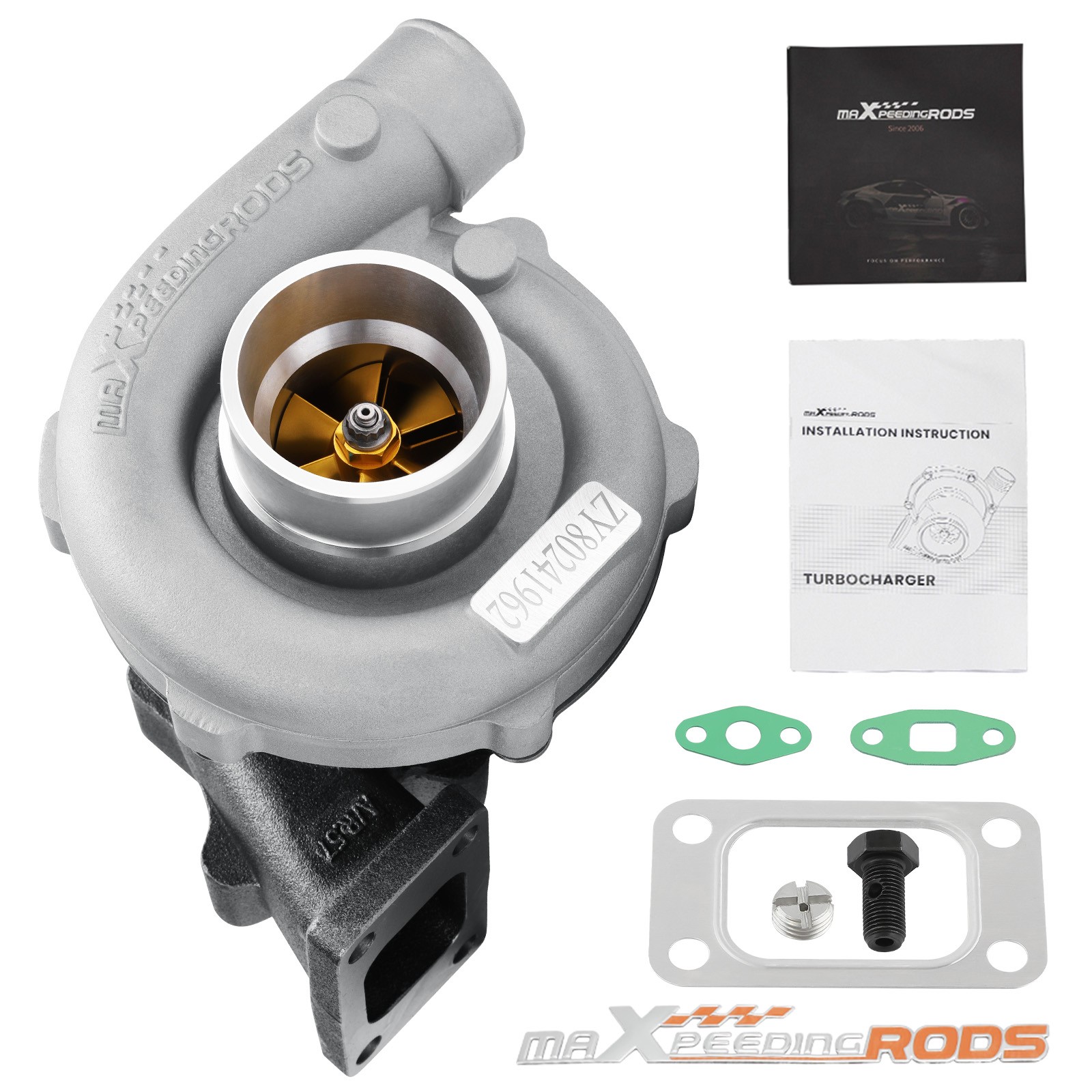 T04E T3/T4 .57 A/R Turbocharger Universal for all 1.5L-2.5L Billet Wheel Turbo