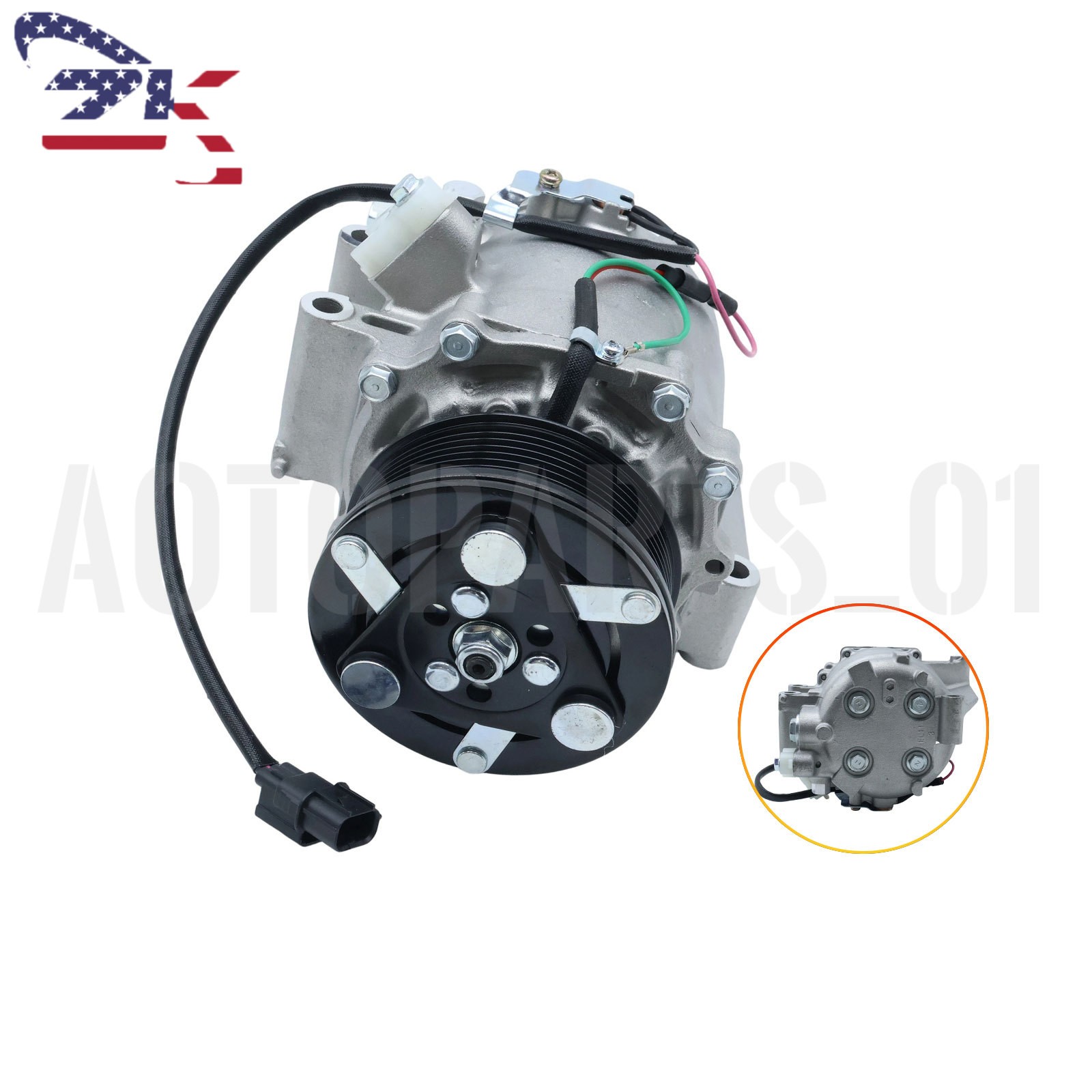 Fits 2006 2007 2008 2010 2011 Honda Civic L4 1.8L A/C Compressor